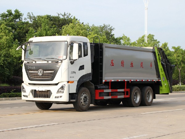 国六18立方东风天龙后双桥 压缩垃圾车